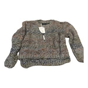 Umit Unal Brand Cozy Multicolor Knit Women's Sweater